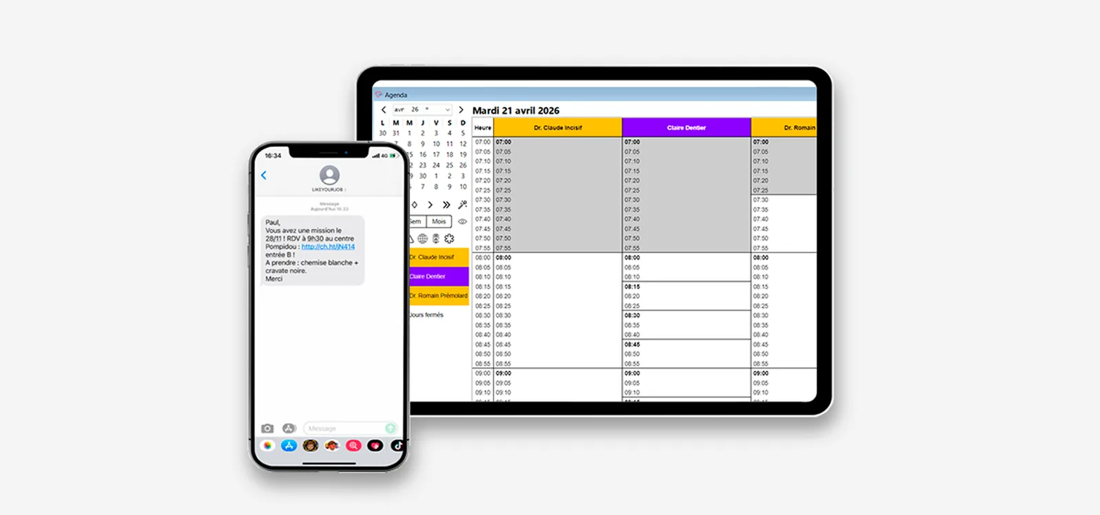 Bannière — le module SMS DentaGest présenté à DentalBern